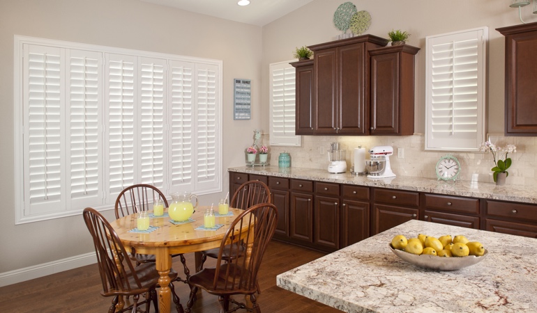 Polywood Shutters in Cincinnati kitchen